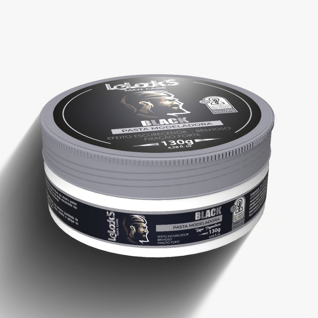 Pasta Fixadora Black Barba e Cabelo 130g Lelook´s