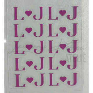 Adesivo termocolante - 1 cm - Iniciais - Kit com 10 unds em Oferta na Shopee