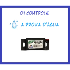 01 TX CAR - Controle que abre portão com farol carro e moto 433,92 Mhz.