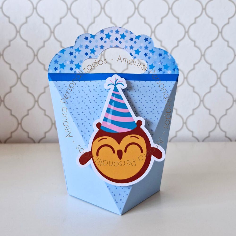 CAIXA TRIANGULOVE PERSONALIZADA PARA LEMBRANCINHAS BOLOFOFOS | CAIXINHA | FESTA | ANIVERSARIO