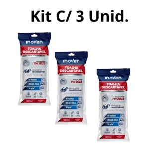 Kit 3 Rolos Pano De Limpeza Multiuso 60 Toalhas Cada - 20x23cm Descartável em Oferta na Shopee