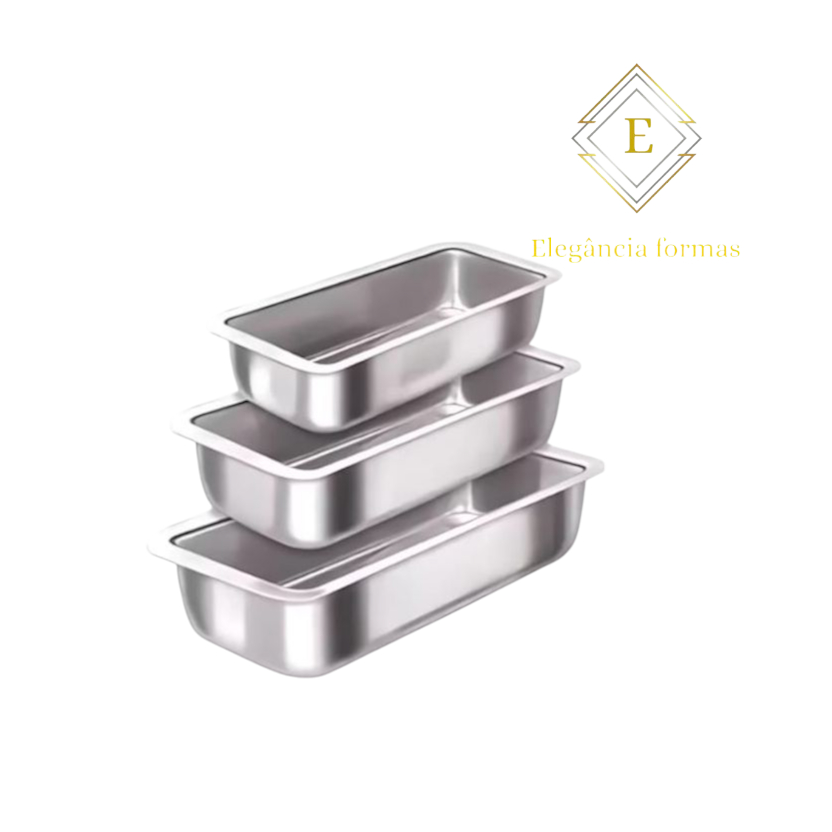 Imagem JOGO DE FORMAS PARA PÃO CASEIRO COM 3 UNIDADES