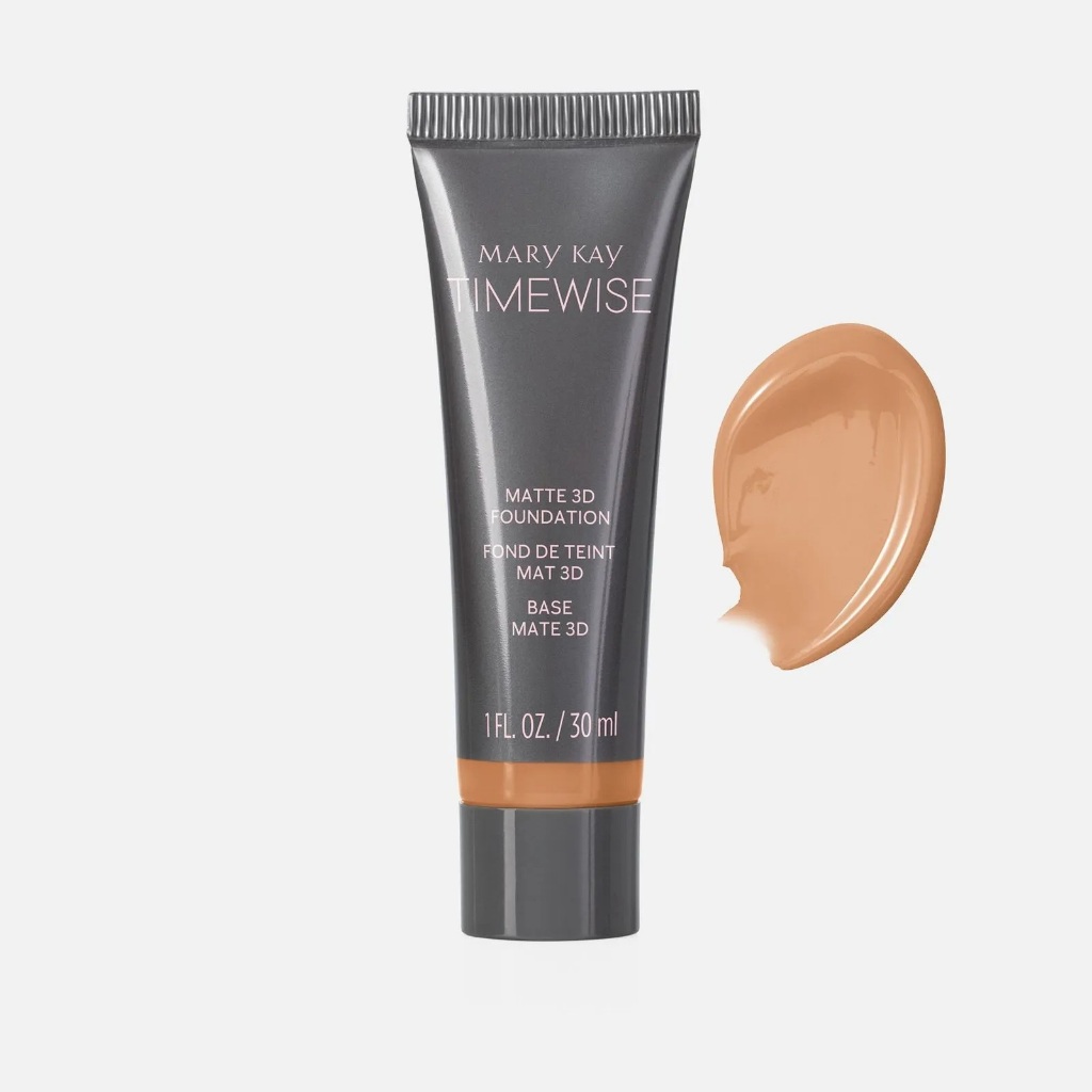 Base Líquida Matte Timewise 3D - Cor Beige C220 - Mais vendida Resistente ao suor e umidade