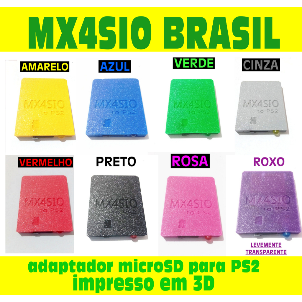 MX4SIO Adaptador leitor cartão de memória para PS2 Sistema OPL em Oferta na Shopee
