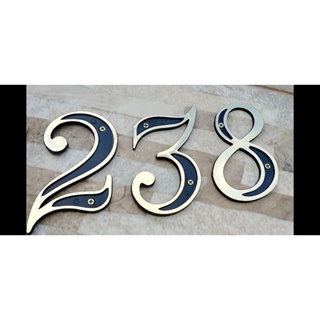 número residencial 3 números para casa parede numero endereço em Oferta na Shopee