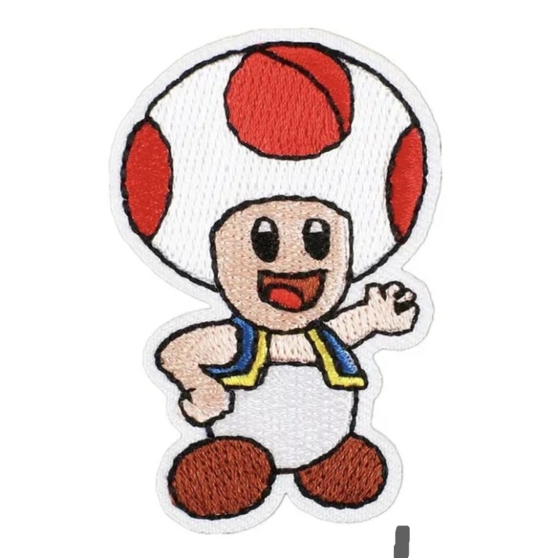 Patch Bordado Termocolante Cogumelo Bordado Mario Bros  Game