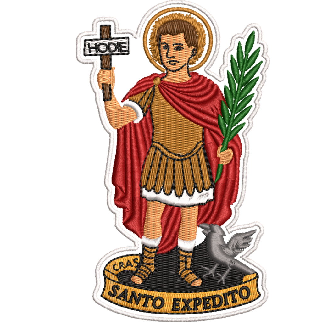 Patch Bordado Santo Expedito Religião Catolico Personalizado