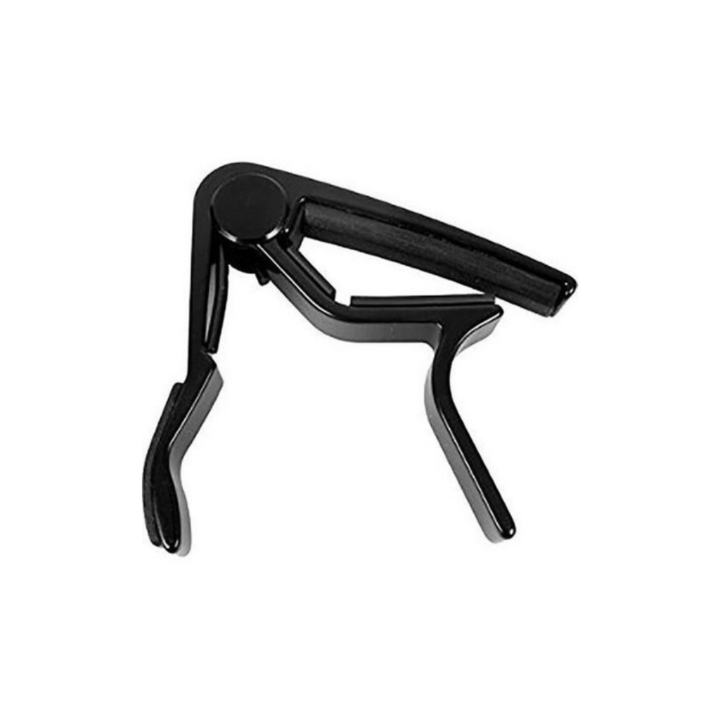 Capotraste Braçadeira Preta para Violão clássico e Flok Nylon Aço Guitarra 6 à 12 cordas