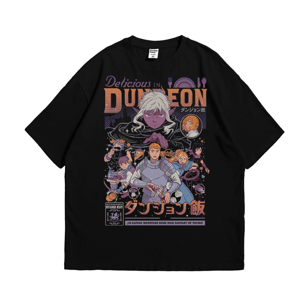 Camiseta Algodão Delicious In Dungeon em Oferta na Shopee