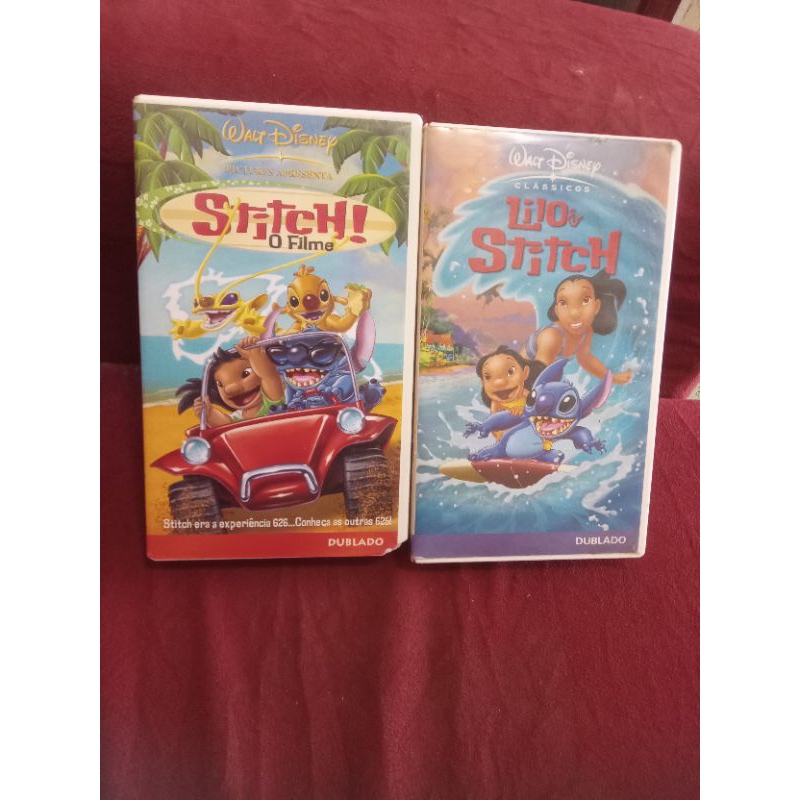 2 VHS Disney Lilo & Stitch e Stitch O Filme originais