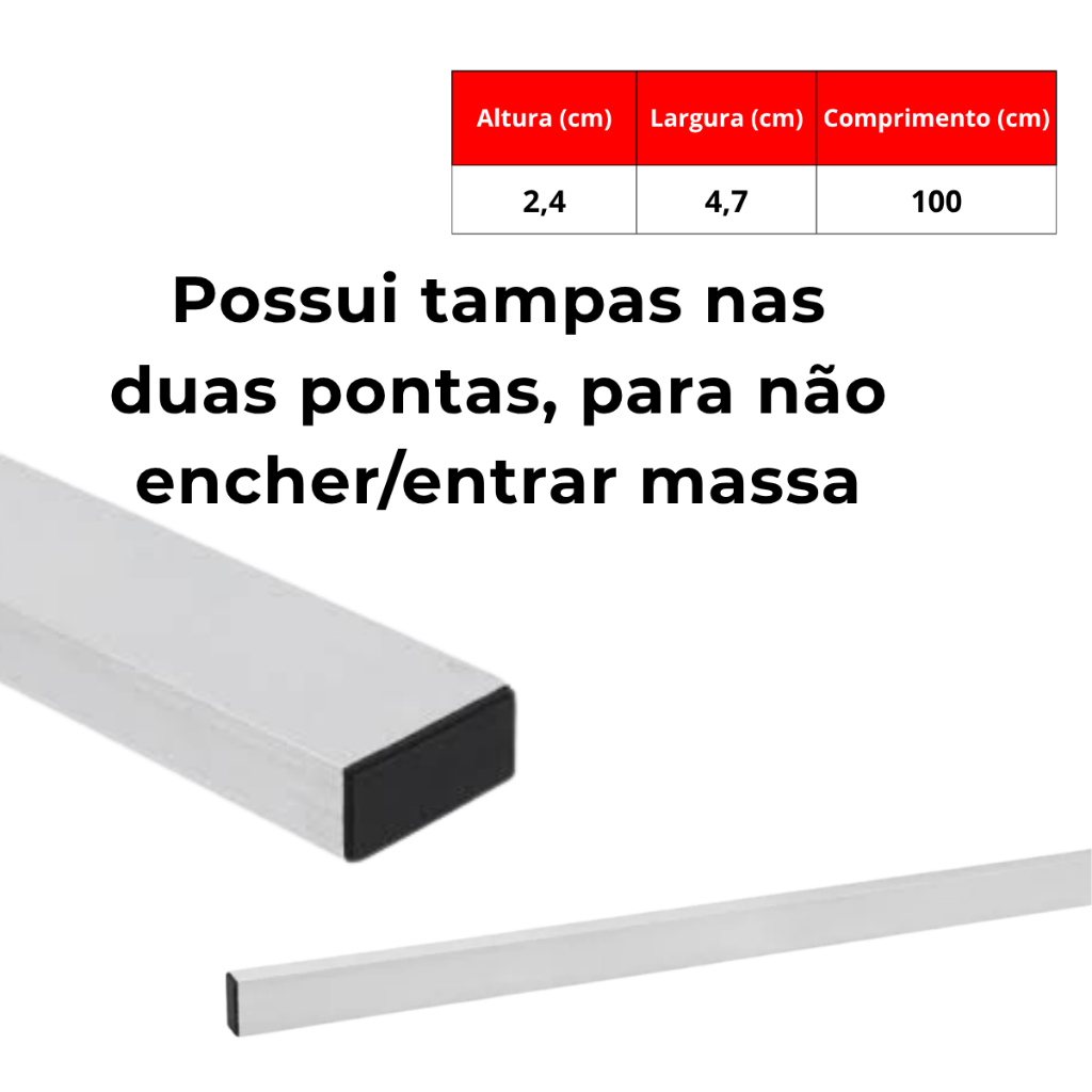 Régua Alumínio 1 Metro Média Pedreiro Construção Leve Reforçada Nivelamento