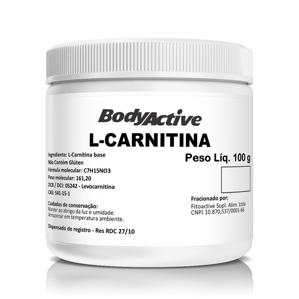 L-Carnitina 100 G em Pó Bodyactive