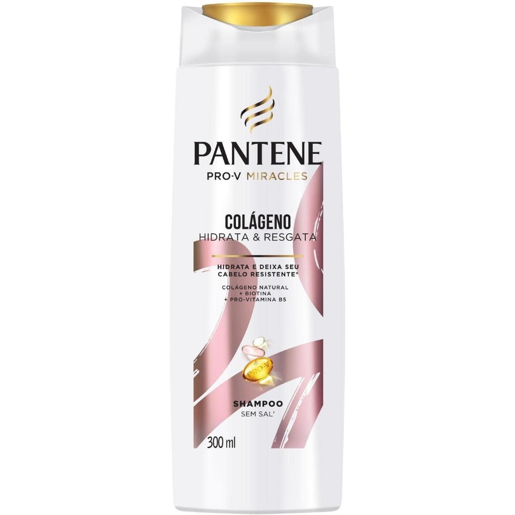 Shampoo Pantene Colageno com 300ml em Oferta na Shopee