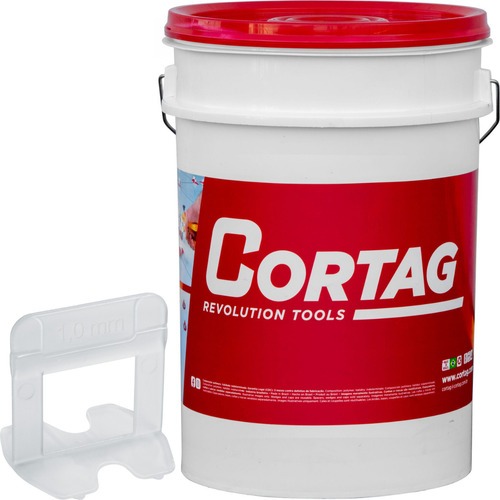 Espaçador Tradicional 1mm 900 Peças Cortag ST 62700 Balde Nivelador