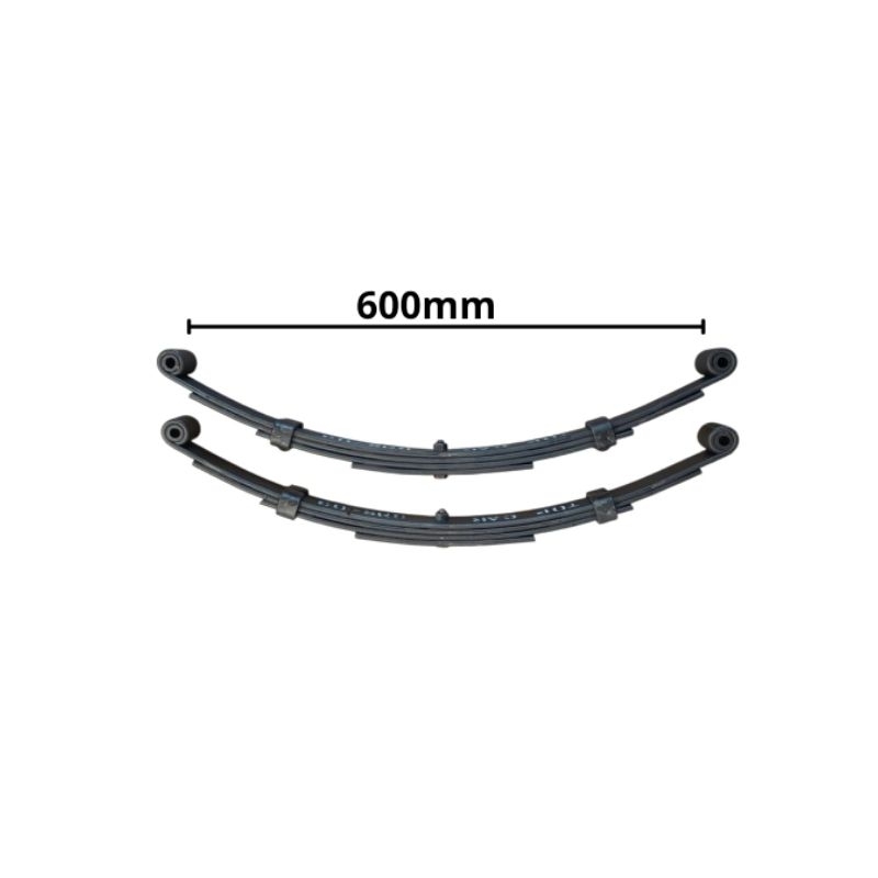 Par de feixe de molas 4 laminas com 60cm cap de carga de 550kg por par, carretinha reboque food truck trailer suspensão