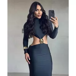 Vestido Hadassa ALL NIGTH costa nua fivela