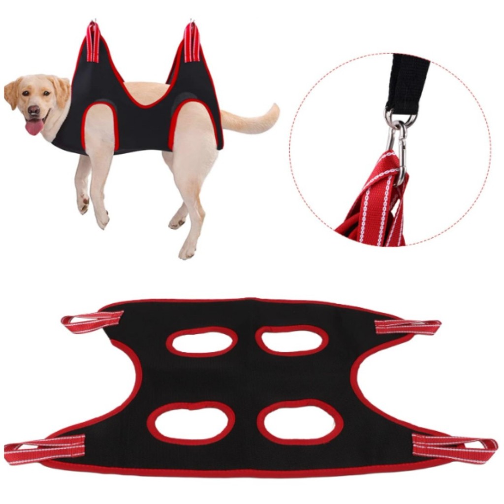 Rede De Contenção Para Pets Anti Arranhões Mordidas Banho Tosa Com Ganchos Para Pendurar Resistente LR-0287