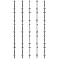 Kit Parafuso Francês Com Porca 1/4'' x 4'' - 53,0008 (Com 25 Unidades) - Nord