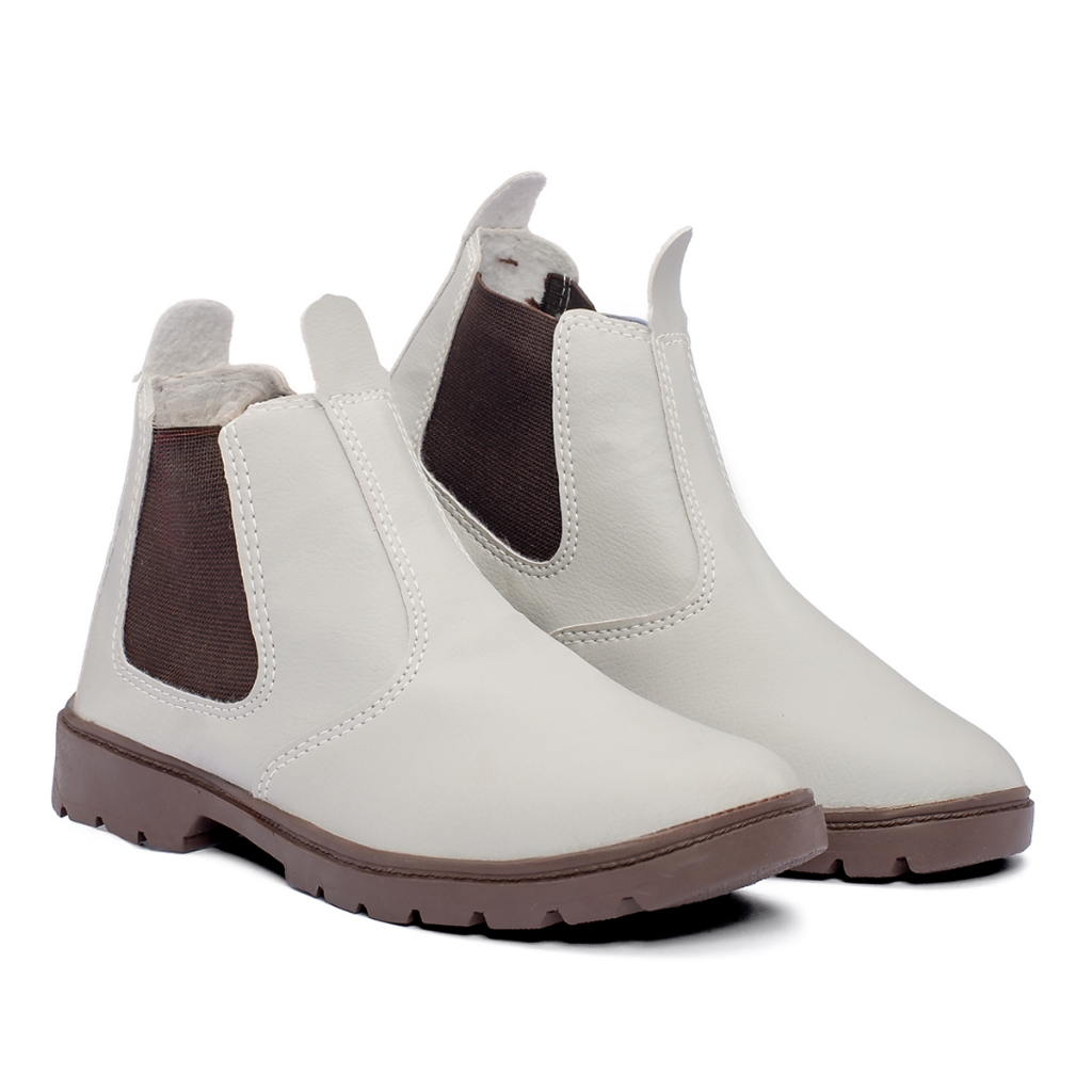 Botina Masculina Menino Bebê Couro Premium Costura Reforçada em Oferta na Shopee