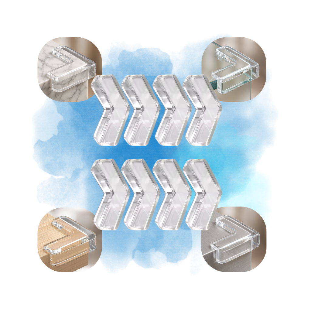 Kit 4 Protetor Borda Canto Quina Mesa Vidro Cantoneira Bebe