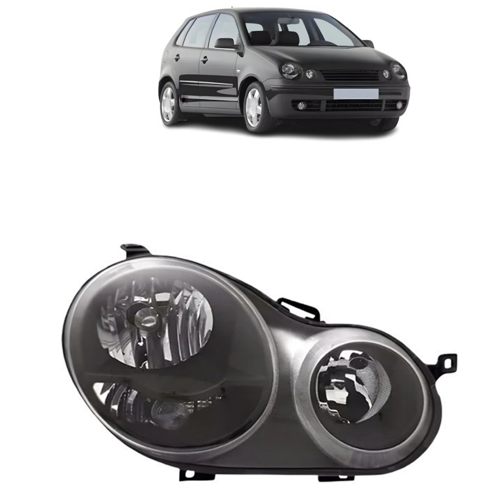 Farol Polo 2003 2004 2005 2006 2007 Máscara Negra Lado Direito