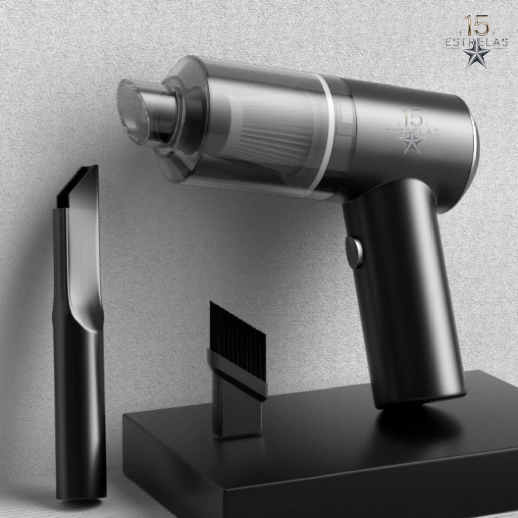 Aspirador De Pó Com 2 Bateria Usb Portátil Completo Linha Premium Carro Casa 2000mAh Multifuncional