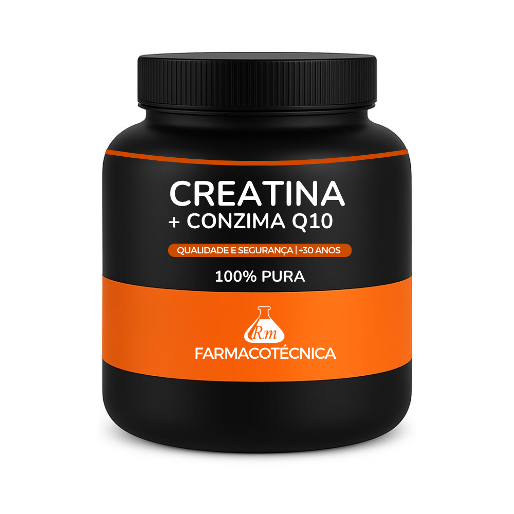 Creatina Pura Monohidratada com Coenzima Q10 250g (100% Pura) com laudo