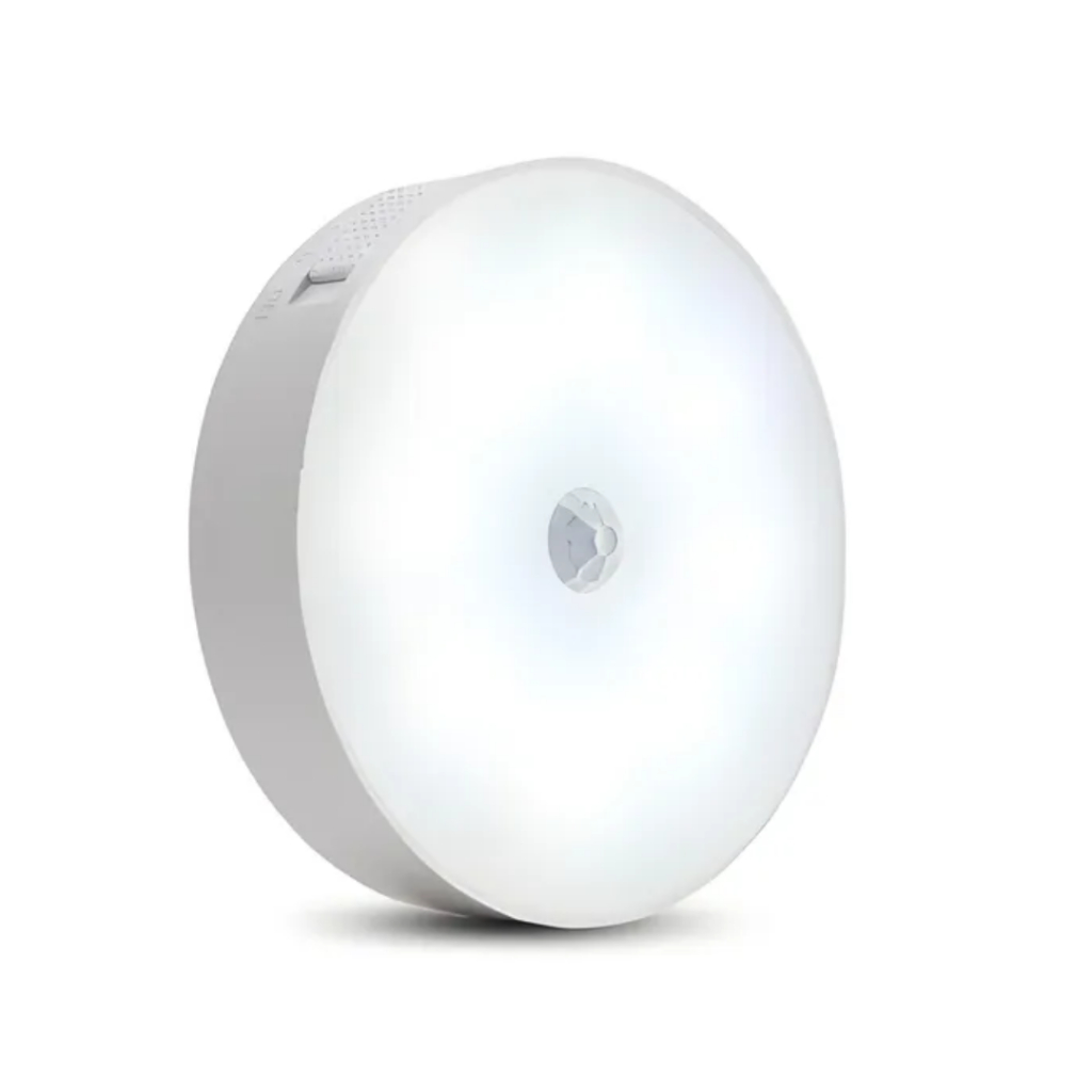 Luminária Luz Noturna Led Inteligente Spot Recarregável Sensor de Presença