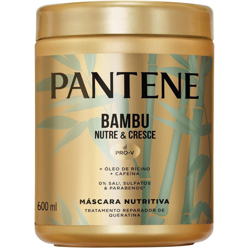 Máscara de Tratamento Pantene Bambu 600ml em Oferta na Shopee