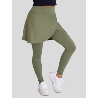 Calça Legging Saia Pulse de Poliamida Moda Feminina e Evangelica Fitness em Oferta na Shopee