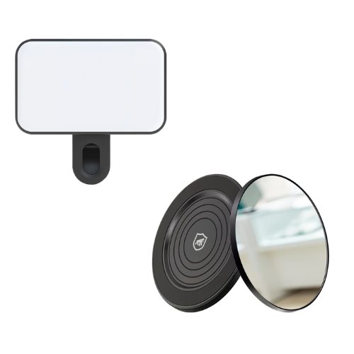 Kit Selfie Pro Gshield: Espelho Magnético p/ Câmera Traseira + Luz de LED para Selfies com Qualidade em Oferta na Shopee