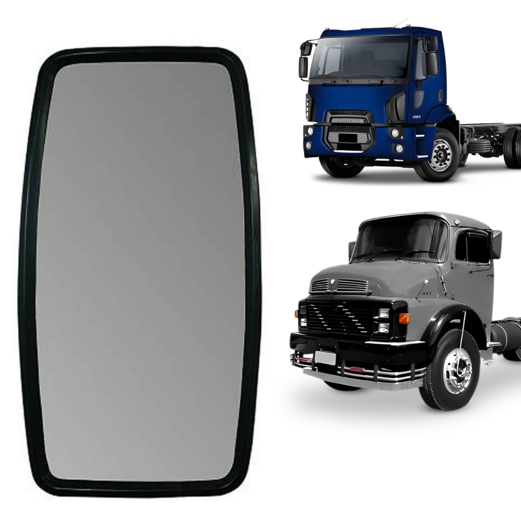 Retrovisor Espelho Plano Liso Ld/Le Mb 1113 1114 Ford Cargo