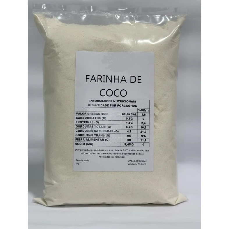 Farinha de coco branca importada (PROMOÇÃO ) em Oferta na Shopee