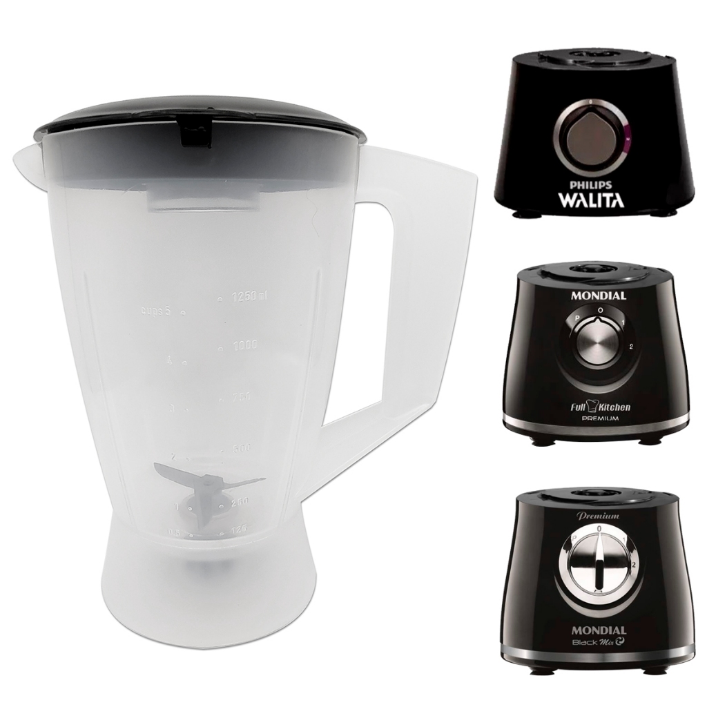 Copo Para Liquidificador Mondial MP-07 NMP-08 Walita Ri7762 Ri7776 (6503) em Oferta na Shopee