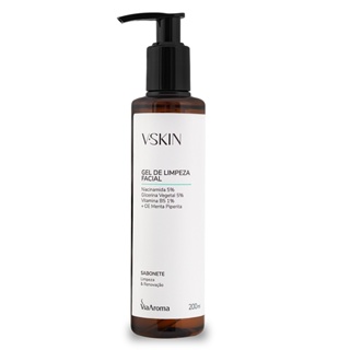 V.Skin Sabonete Gel De Limpeza Facial Via Aroma - 200 ml em Oferta na Shopee