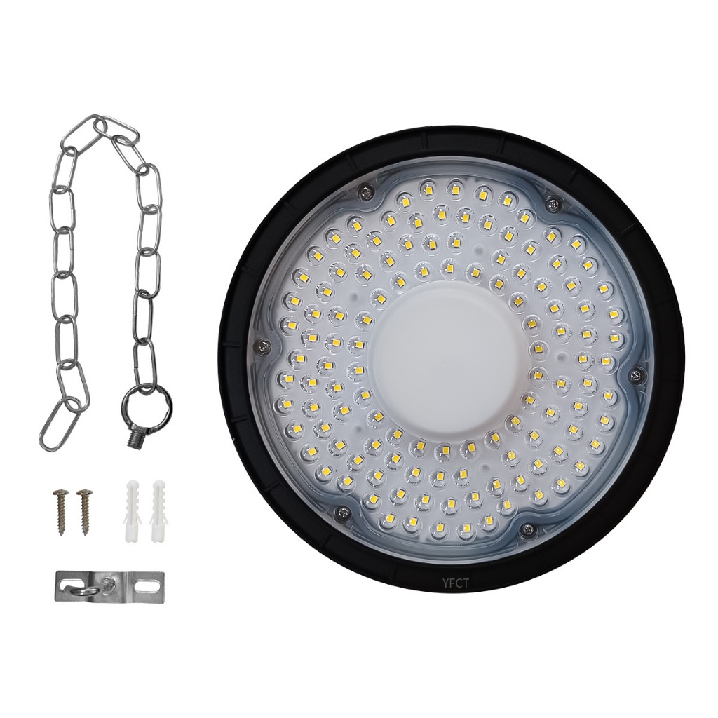 Luminária Led High Bay Ufo 150w Industrial 127/220V Galpão Ginásio Branco Frio Lumi