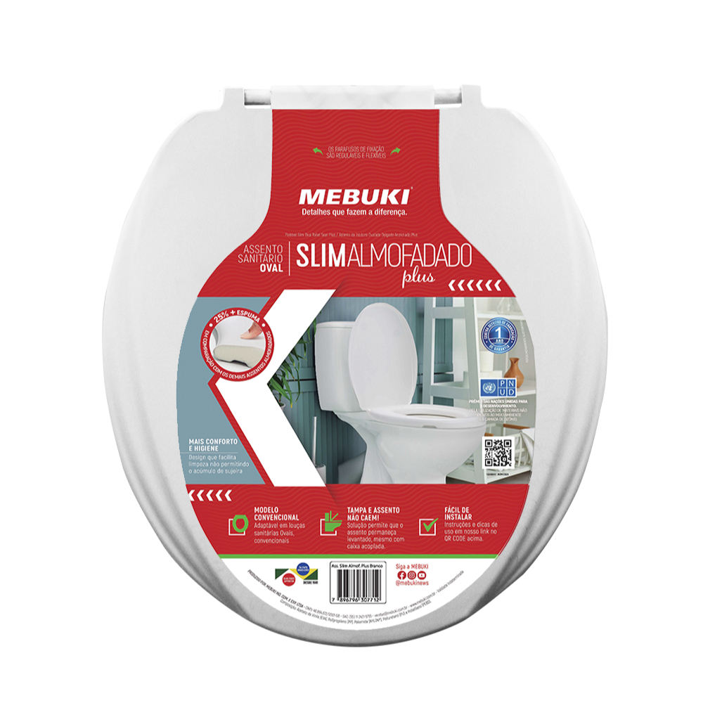 Assento Slim Almofadado Plus - Almofadão 25% mais Espuma