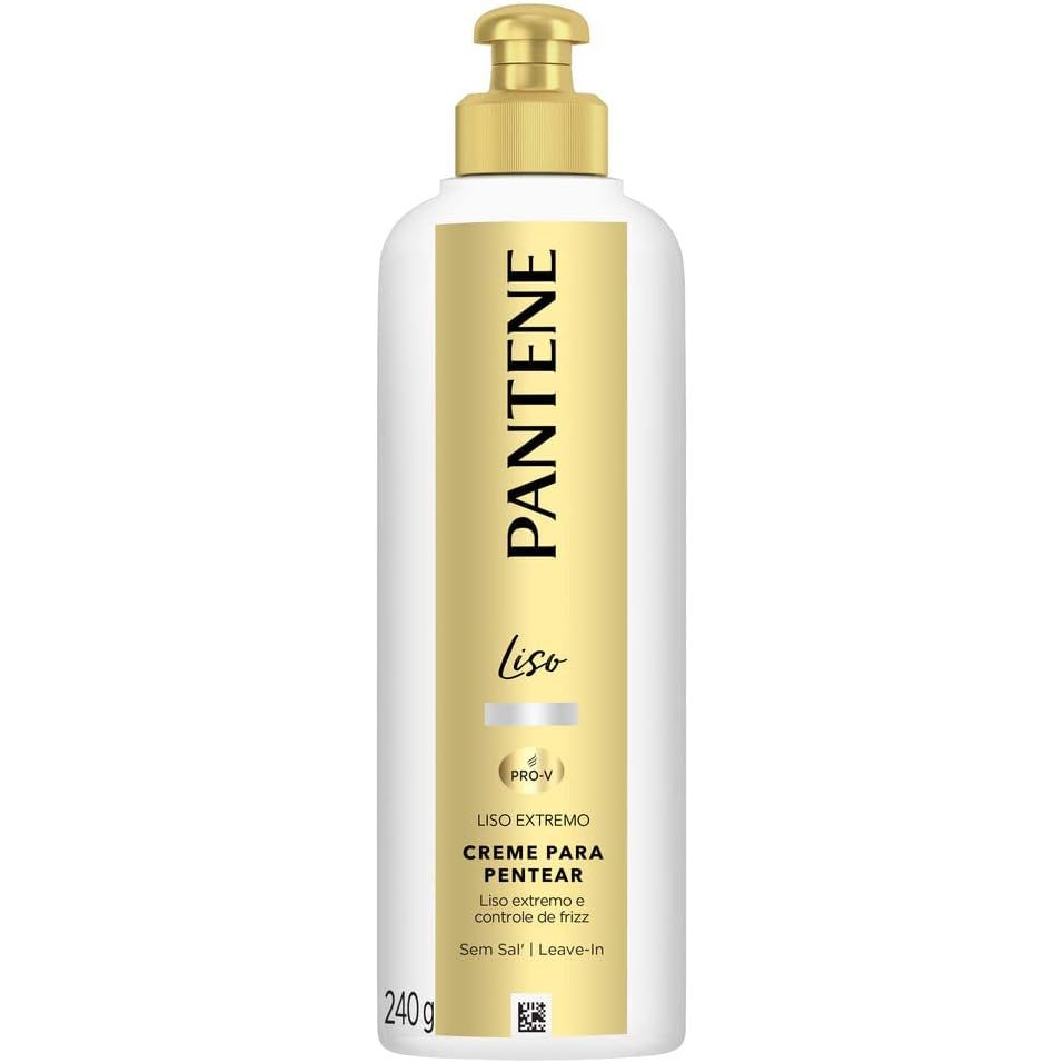 Creme Pentear Pantene Liso Extremo 240g em Oferta na Shopee