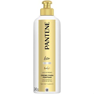 Creme Pentear Pantene Liso Extremo 240g em Oferta na Shopee