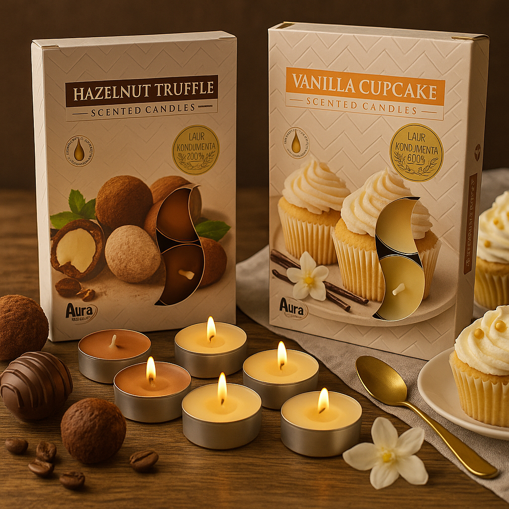 Velas Aromáticas Aura 6 unidades - Diversos Aromas