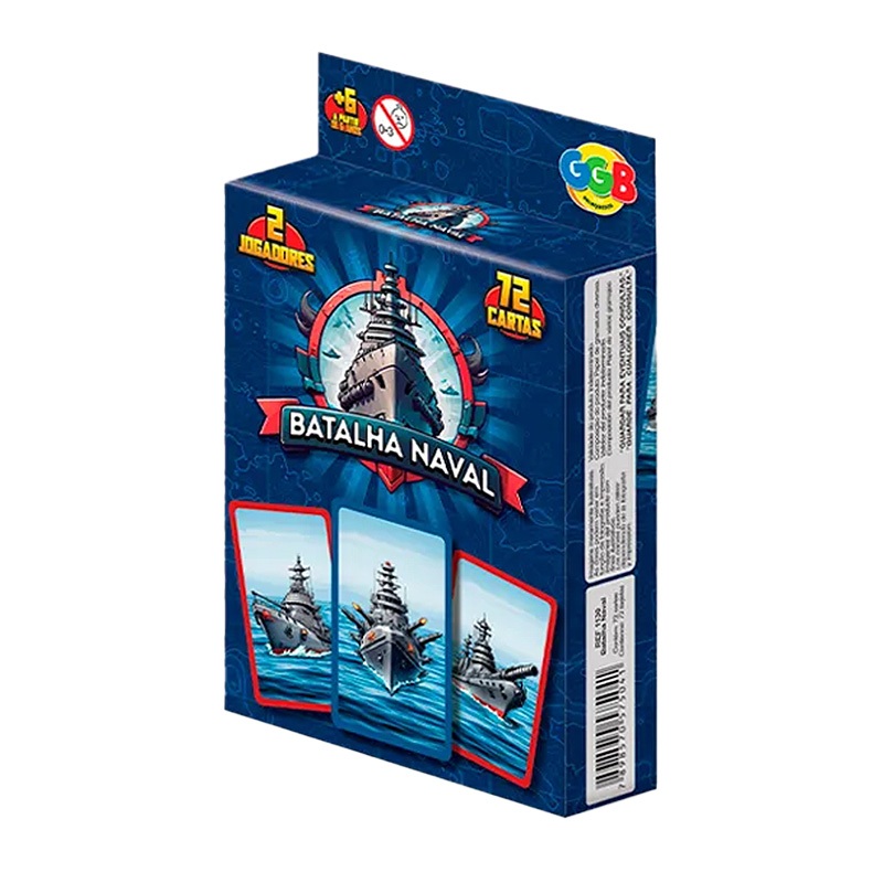 Jogo de Cartas - Batalha Naval - Estratégia com 72 Cartas - GGB