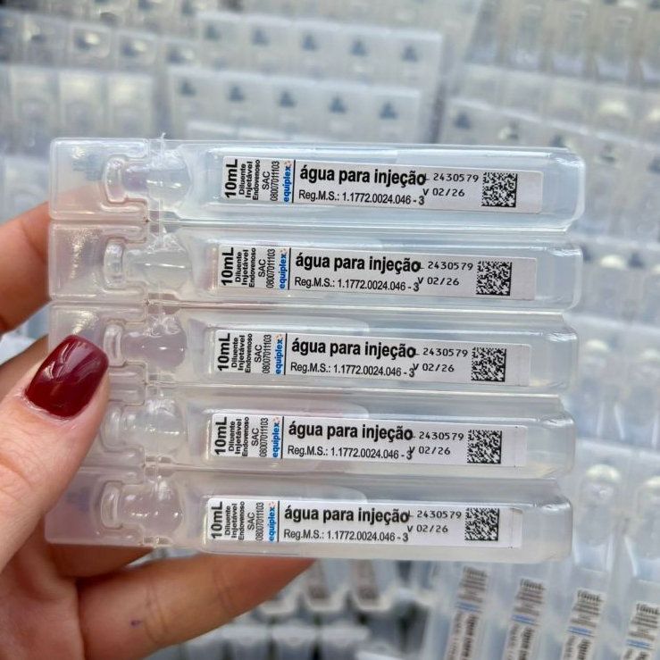 Água para Injeção 10ml - Kits Diversos - Marca Equiplex em Oferta na Shopee