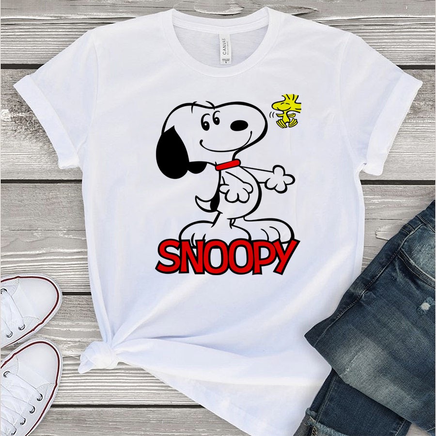 Camiseta Unissex Estampa Desenho Animado Branca em Oferta na Shopee