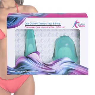 Ventosa de Silicone Força e Charme Kit Renovação celular corpo rosto Combate Flacidez Celulite Rugas em Oferta na Shopee