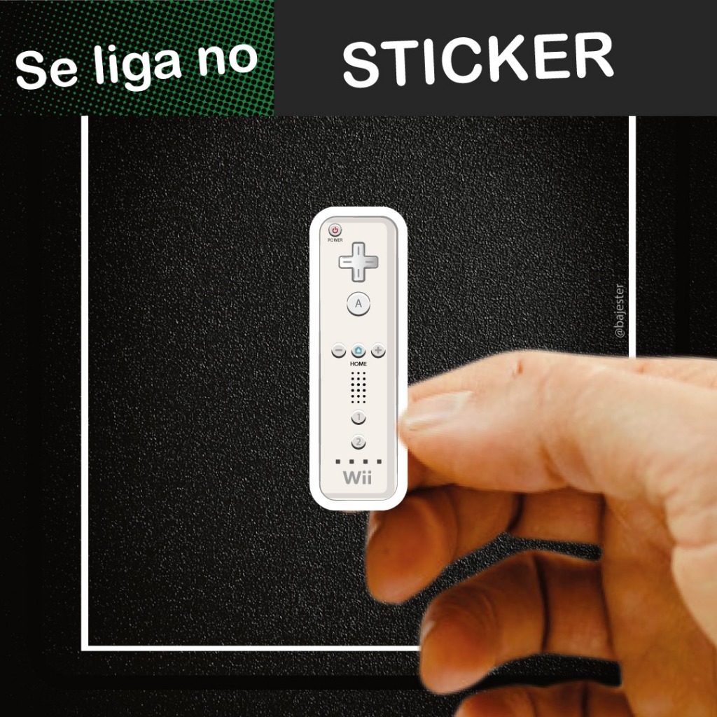2 Adesivos Nintendo Wii Controle Game Sticker