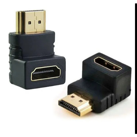 Adaptador Hdmi 90 Graus Em L Macho X Fêmea Para Tv Parede Adaptador Hdmi Macho X Fêmea