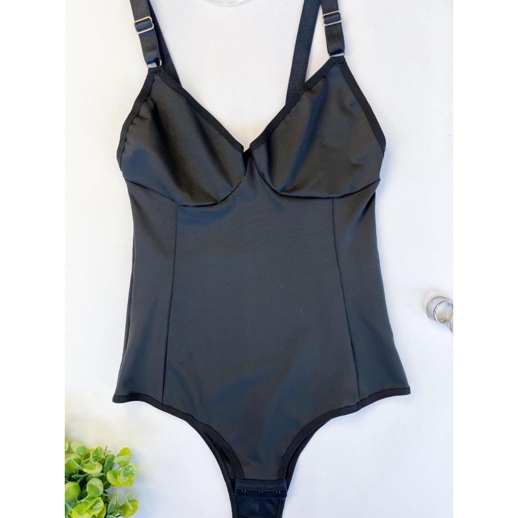 Body Modelador Sem Bojo Sem Aro Reforçado Suplex Alça Metal Regulável Moda Intima Linha em Oferta na Shopee