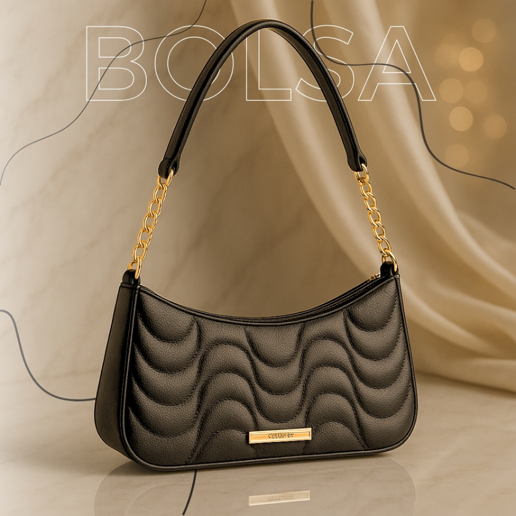 Bolsa Feminina Transversal de Ombro Meia Lua Compacta Estilosa