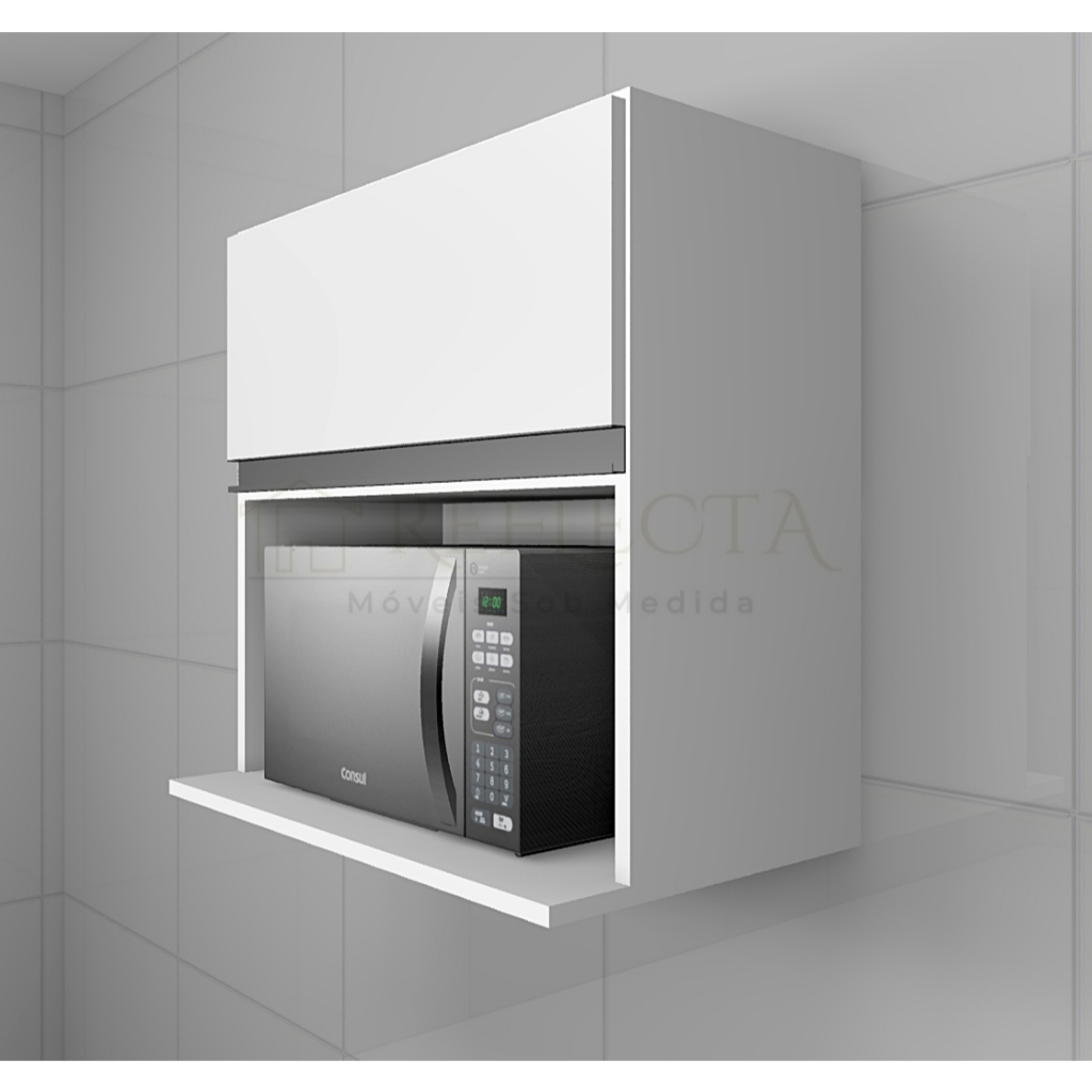 Armário Aéreo de Cozinha com Suporte para Microondas: Onde Comprar | BuscaProdutos