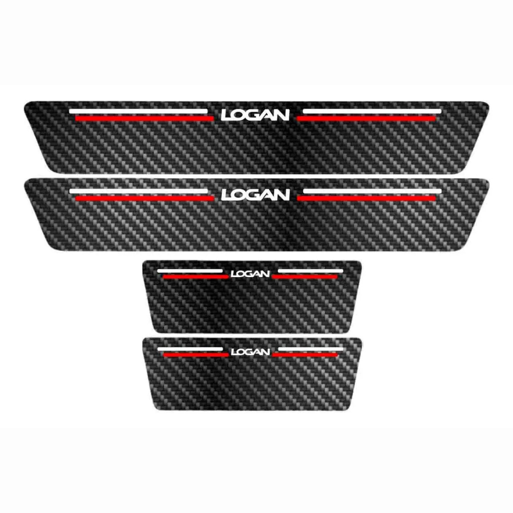 Soleira Porta Premium Logan 2008 Á 2016 2017 2018 - Branco